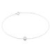 Bracelet Columbine Or Blanc Oxyde De Zirconium Blanc - Bracelets chaînes Femme | Marc Orian