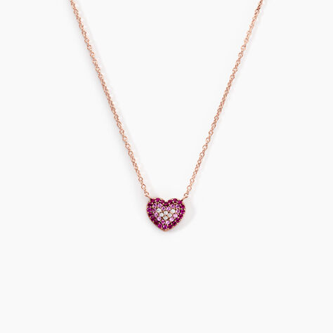 Collier Reflets Romantiques Argent Rose Oxyde De Zirconium - Colliers avec pierres Femme | Marc Orian
