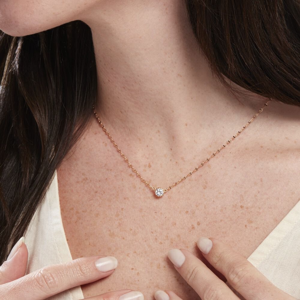 Collier Plaqué Or Jaune Lyn Oxyde De Zirconium - Colliers avec pierres Femme | Marc Orian