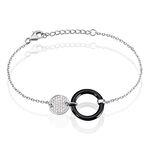Bracelet Issara Argent Blanc C&eacute;ramique Et Oxyde De Zirconium - Bracelets fantaisie Femme | Marc Orian