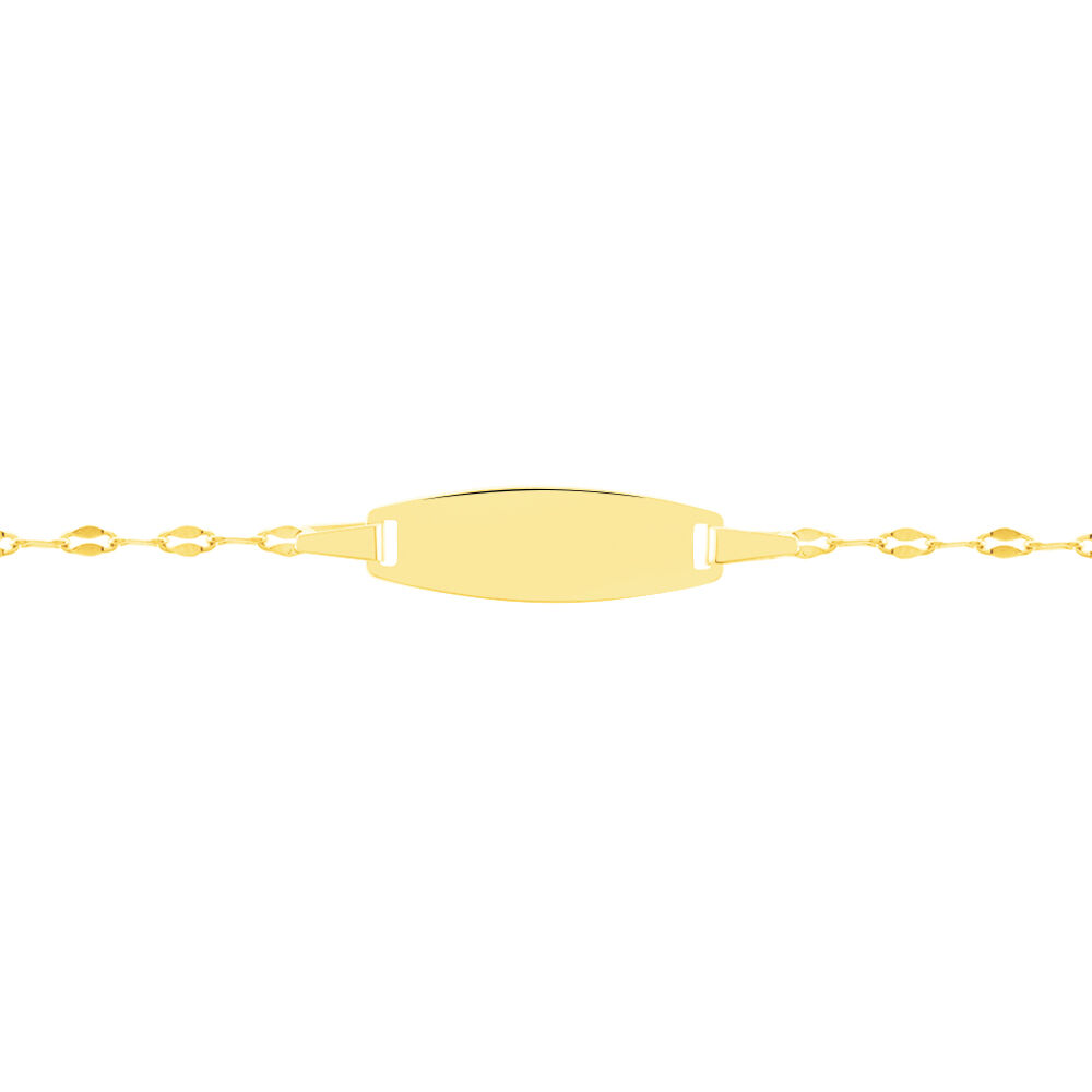 Bracelet Identité Eowyn Maille Fantaisie Or Jaune - Gourmettes Enfant | Marc Orian
