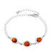 Bracelet Argent Blanc Mounyaae Ambre - Bracelets chaînes Femme | Marc Orian