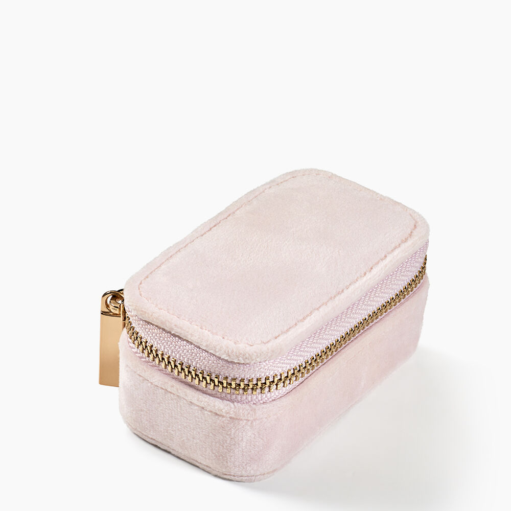 Boite &agrave; Bijou Tissu Rose - Soins et accessoires Famille | Marc Orian