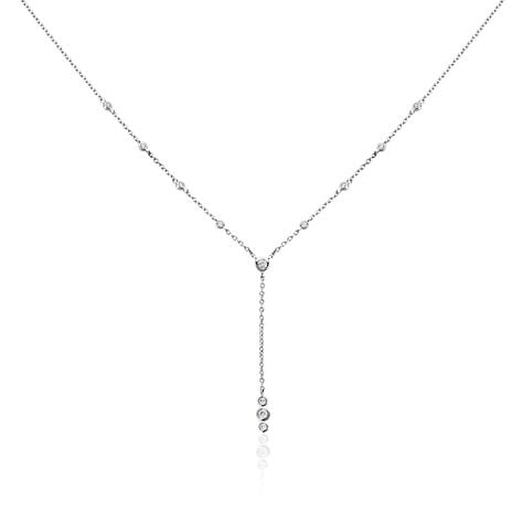 Collier Capella Argent Blanc Oxyde De Zirconium - Colliers avec pierres Femme | Marc Orian