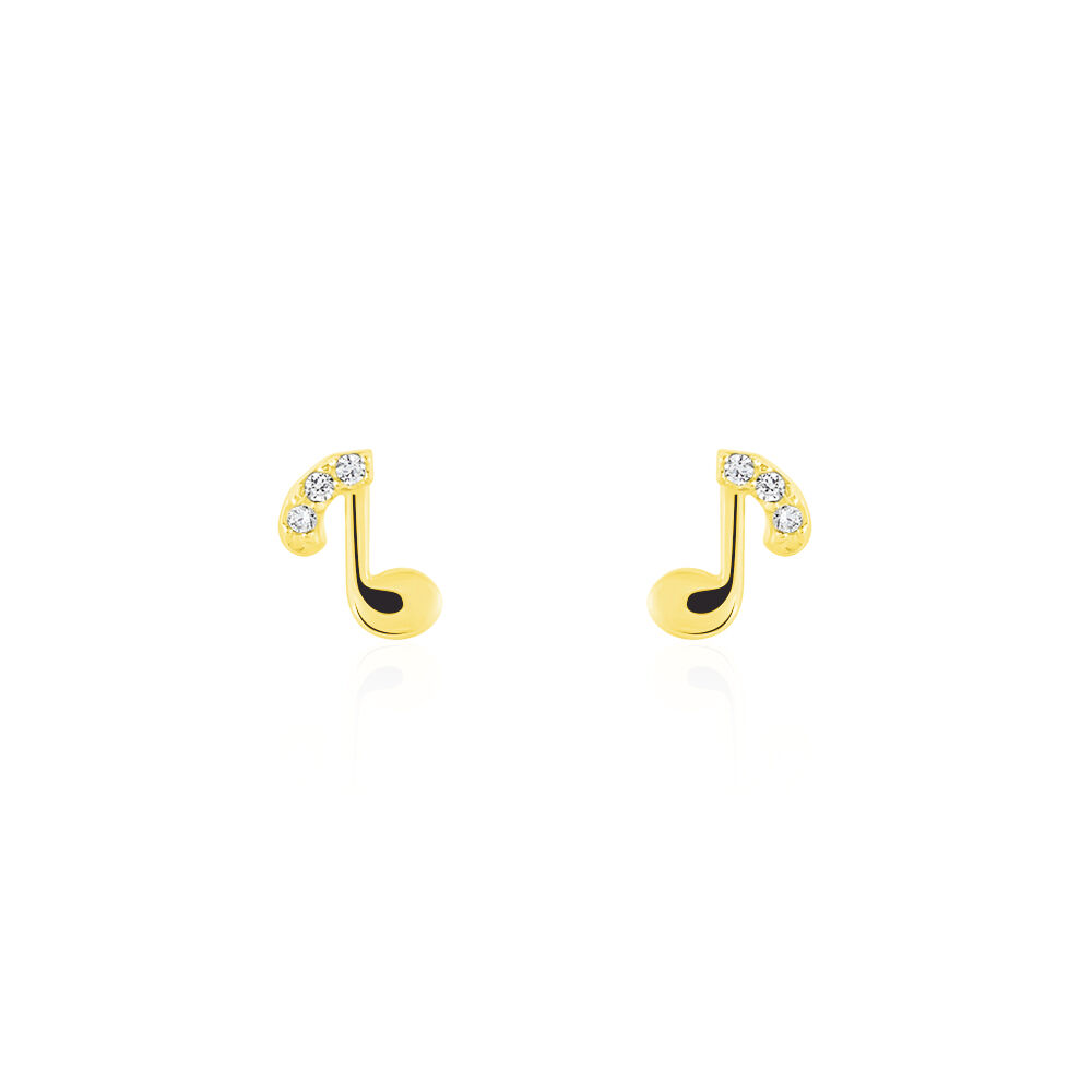 Boucles D'oreilles Or Jaune Xavierine Oxydes - Pendantes Femme | Marc Orian