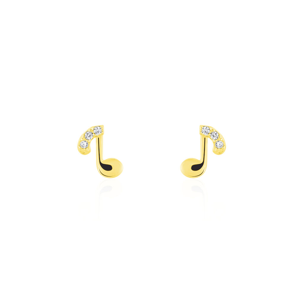 Boucles D'oreilles Or Jaune Xavierine Oxydes - Pendantes Femme | Marc Orian
