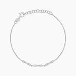 Bracelet Astrea Argent Blanc Oxyde De Zirconium - Bracelets fantaisie Femme | Marc Orian