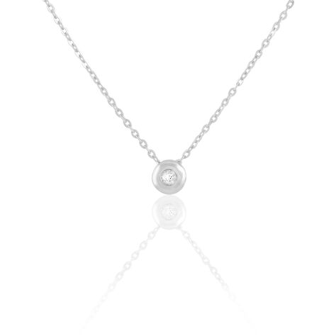 Collier Cate Argent Blanc Oxyde De Zirconium - Colliers solitaires Femme | Marc Orian