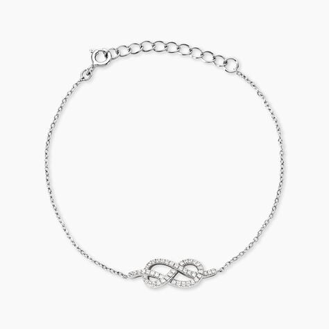 Bracelet Fiorine Argent Blanc Oxyde De Zirconium - Bracelets fantaisie Femme | Marc Orian