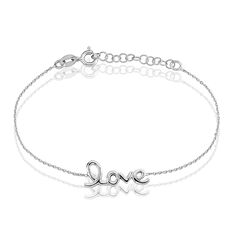 Bracelet Lydie Argent Blanc - Bracelets chaînes Femme | Marc Orian