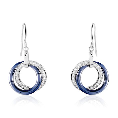 Boucles D'oreilles Pendantes Grizzel Argent Blanc Céramique Oxyde - Boucles d'oreilles Pendantes Femme | Marc Orian