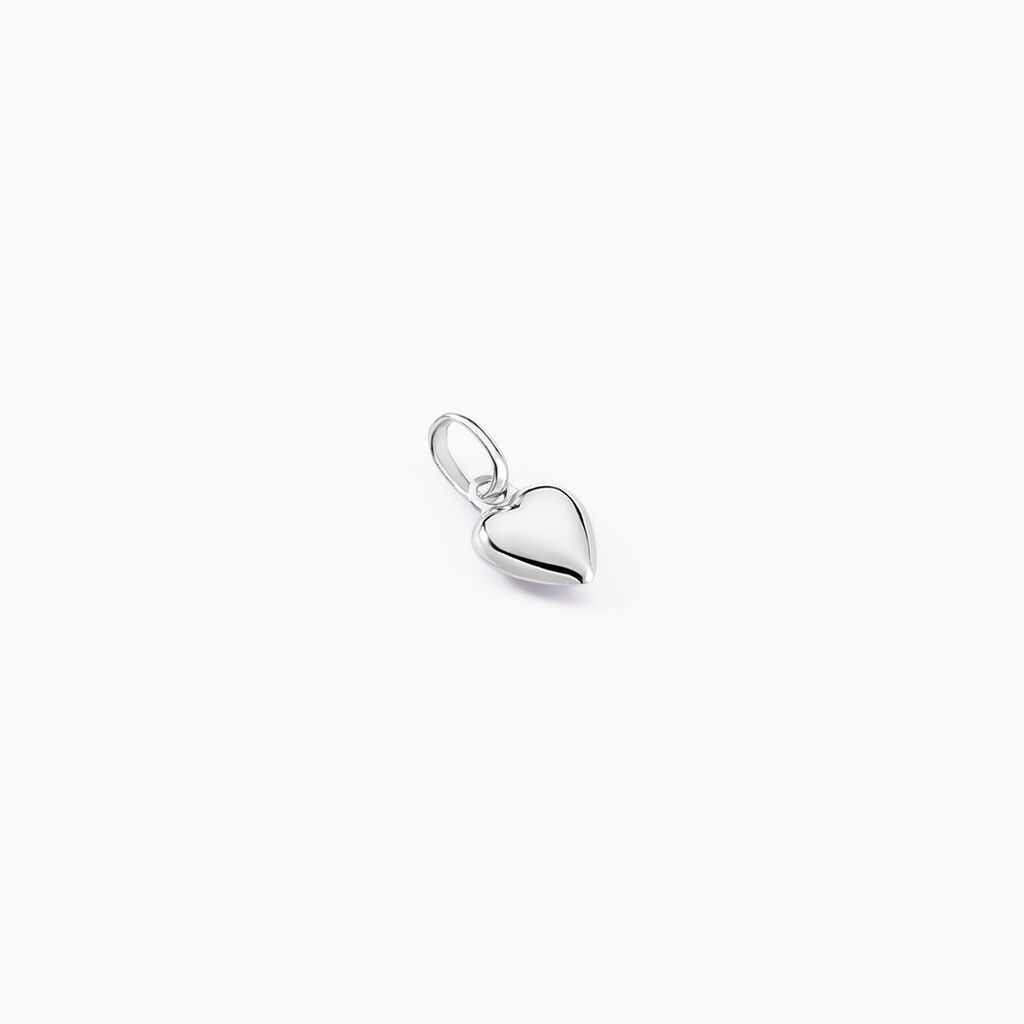 Pendentif Eudocie Coeur Lisse Or Blanc - Pendentifs Femme | Marc Orian