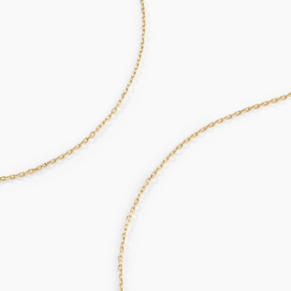 Cha&icirc;ne Igoa Maille For&ccedil;at Diamantee Or Jaune - Chaines Femme | Marc Orian