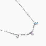 Collier Dion Argent Blanc Oxyde De Zirconium - Colliers avec pierres Femme | Marc Orian