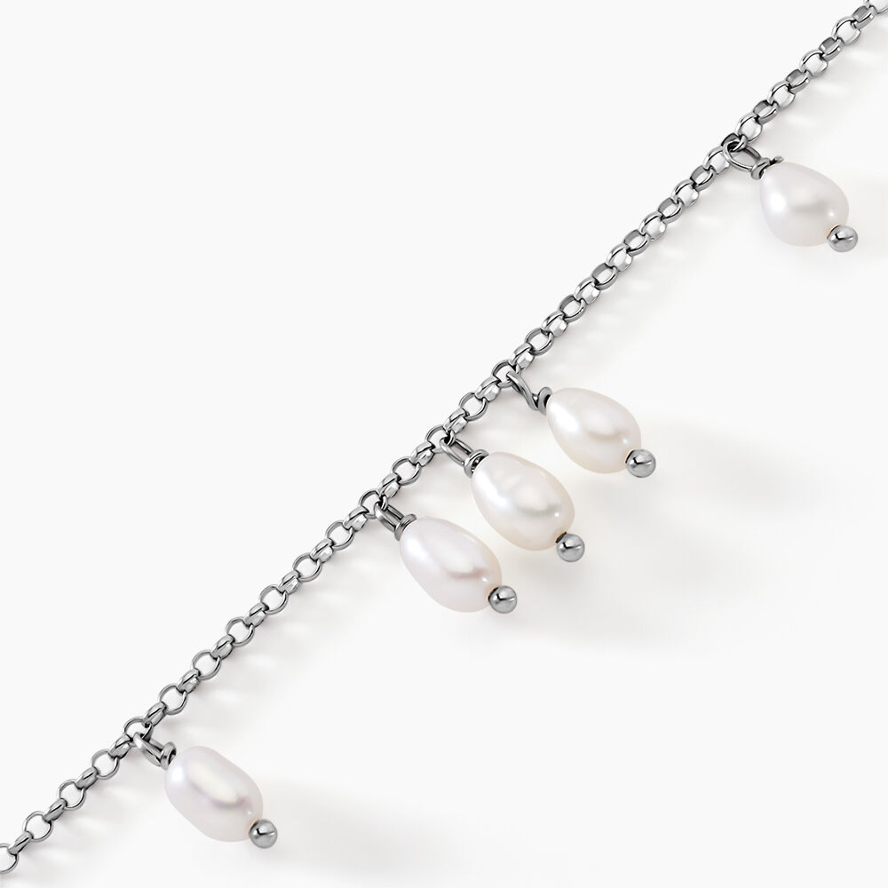 Bracelet Didem Argent Blanc Perle De Culture - Bracelets chaînes Femme | Marc Orian