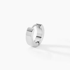 Créole Unitaire Helgo Acier Blanc - Boucles d'oreilles Créoles Homme | Marc Orian