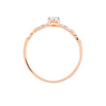 Bague Norhen Or Rose Oxyde De Zirconium - Solitaires Femme | Marc Orian