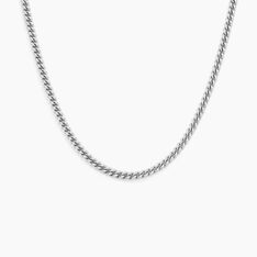 Collier Casper Argent Blanc - Chaines Homme | Marc Orian