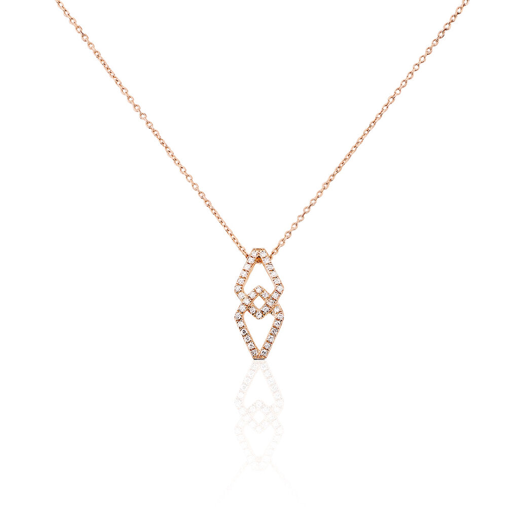 Collier Or Rose Diamant - Colliers Femme | Marc Orian