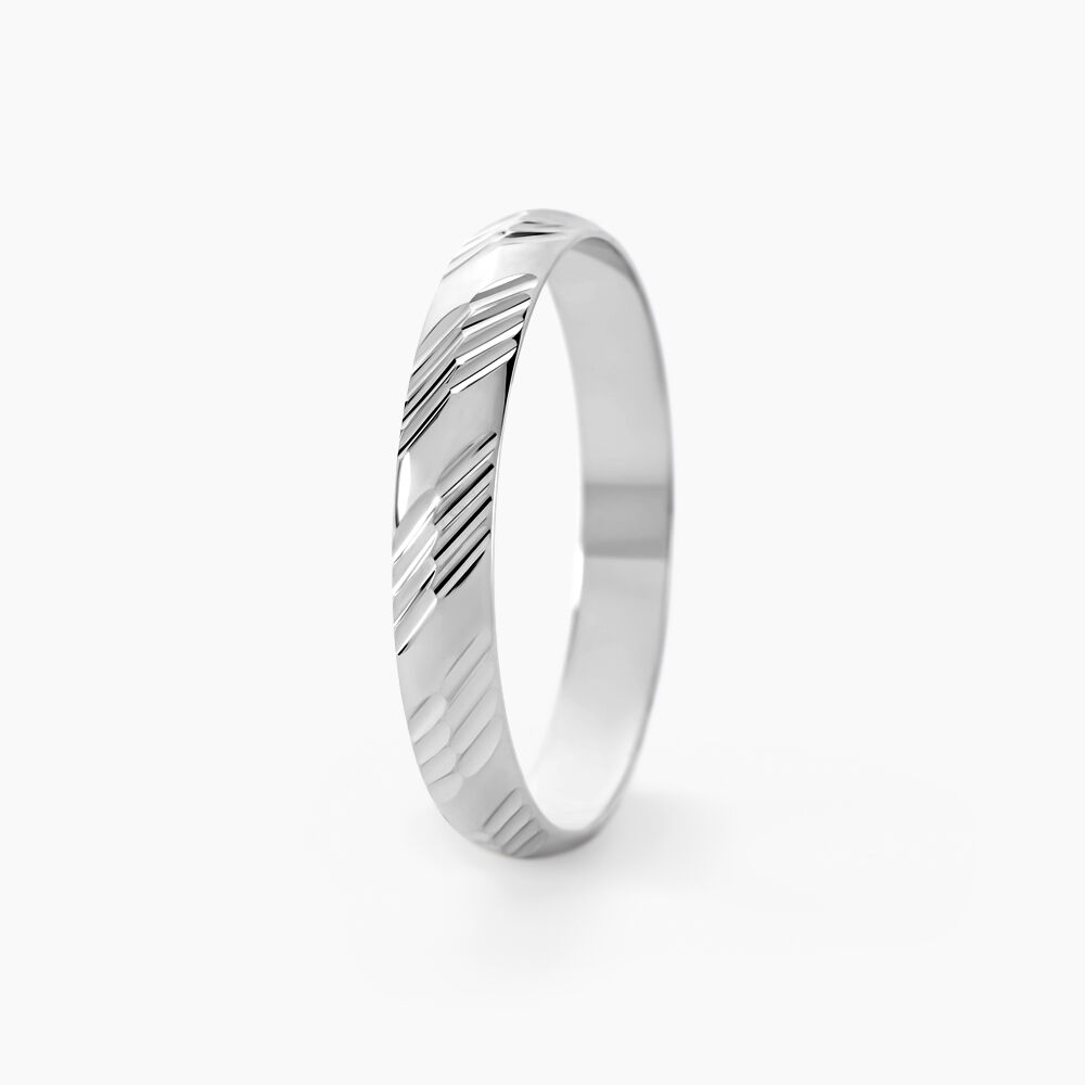 Alliance Hercule Or Blanc - Alliances duo Unisex | Marc Orian