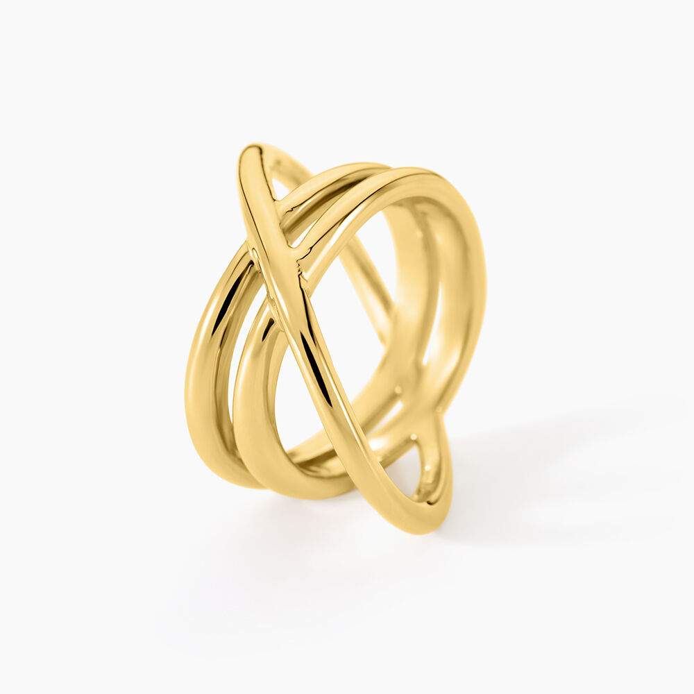 Bague Cherish Acier Jaune - Bijoux fantaisie Femme | Marc Orian