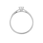 Bague Solitaire Veronika Or Blanc Diamant - Parures de mariage Femme | Marc Orian