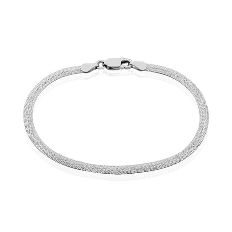 Bracelet Zoubeida Argent Blanc - Bracelets mailles Femme | Marc Orian