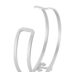 Bracelet Jonc Meysa Acier Blanc Strass - Bracelets joncs Femme | Marc Orian