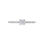 Bague Solitaire Or Blanc Nyala Diamants - Solitaires Femme | Marc Orian