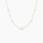 Collier Or Jaune Yolanda Perles De Culture - Colliers avec pierres Femme | Marc Orian