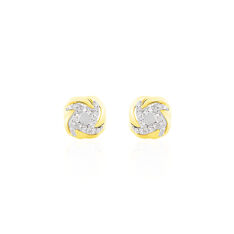 Boucles D'oreilles Puces Maryanna Or Jaune Diamant - Clous d'oreilles Femme | Marc Orian