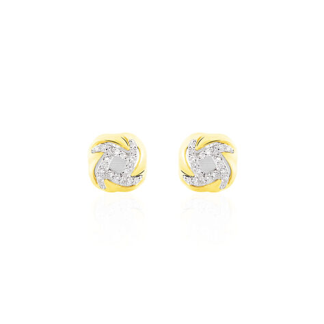 Boucles d'oreilles solitaire en diamant 2ct faites à la main pour femme Or  jaune 18 carats VRAI Boucles d'oreilles en or diamant Goujons Nouvel An OR