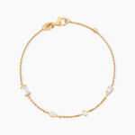 Bracelet Scintillante Plaque Or Jaune Oxyde De Zirconium - Bracelets fantaisie Femme | Marc Orian
