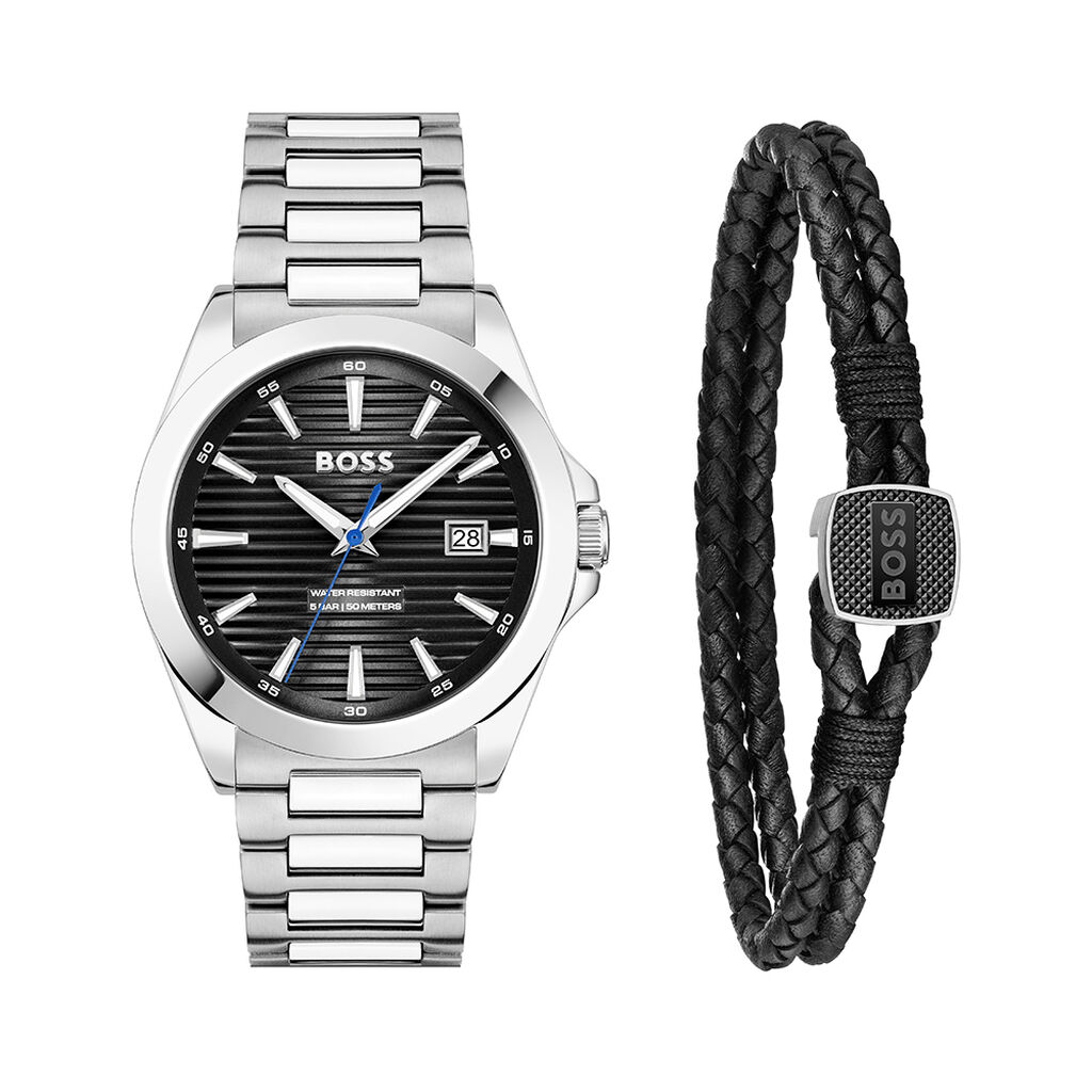 Coffret De Montre Boss Strike Noir - Montres étanches Homme | Marc Orian