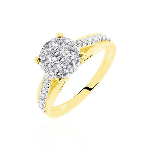 Bague Kate Or Jaune Diamant Synth&eacute;tique - Parures de mariage Femme | Marc Orian