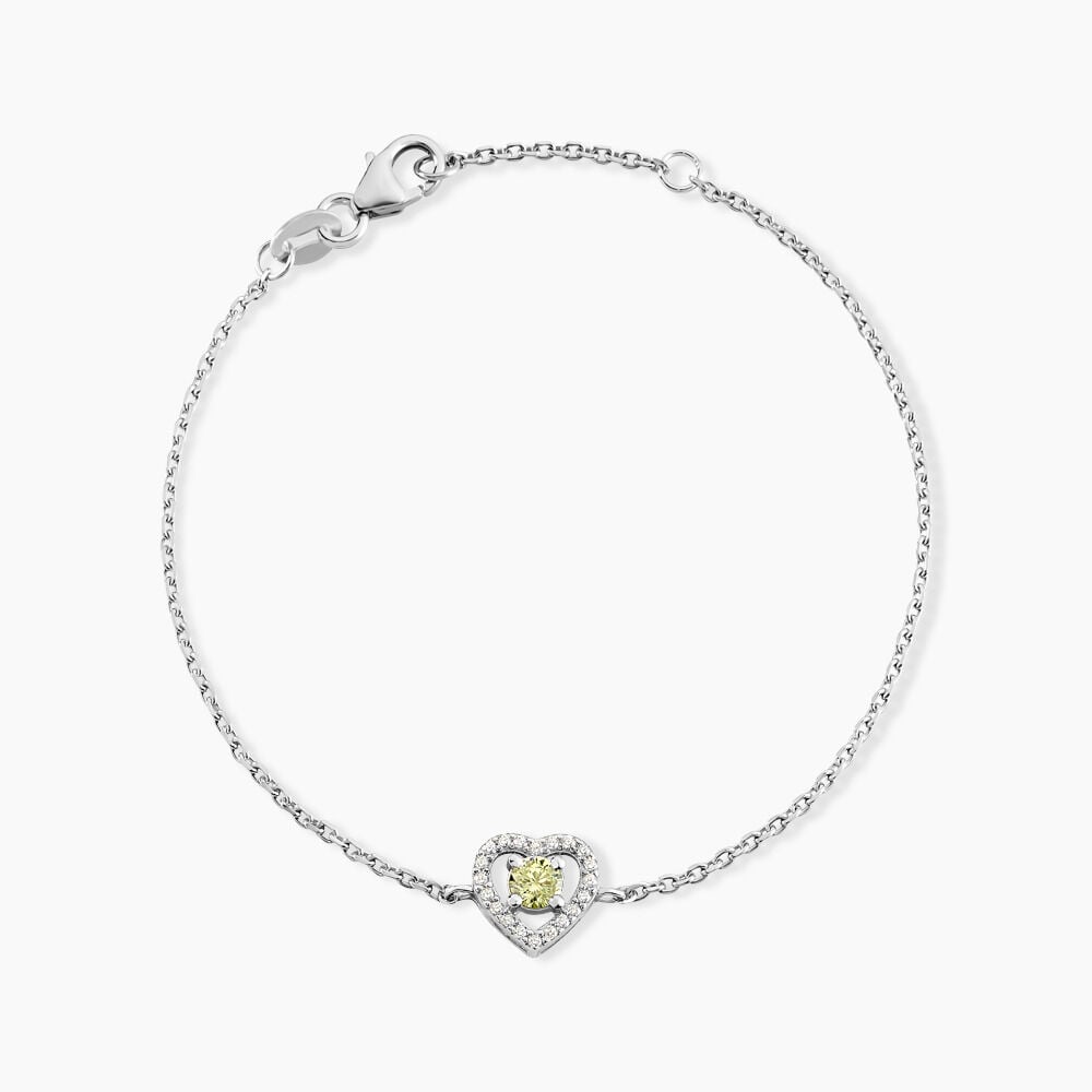Bracelet Suzon Argent Blanc Oxyde De Zirconium - Bracelets chaînes Femme | Marc Orian