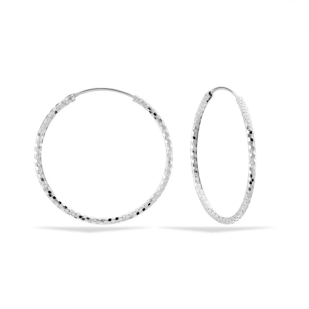 Cr&eacute;oles Argent Blanc Agathe - Cr&eacute;oles Femme | Marc Orian