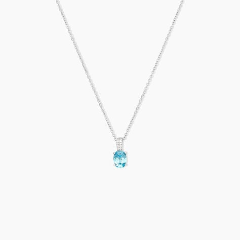 Collier Josefa Argent Blanc Oxyde De Zirconium - Colliers avec pierres Femme | Marc Orian