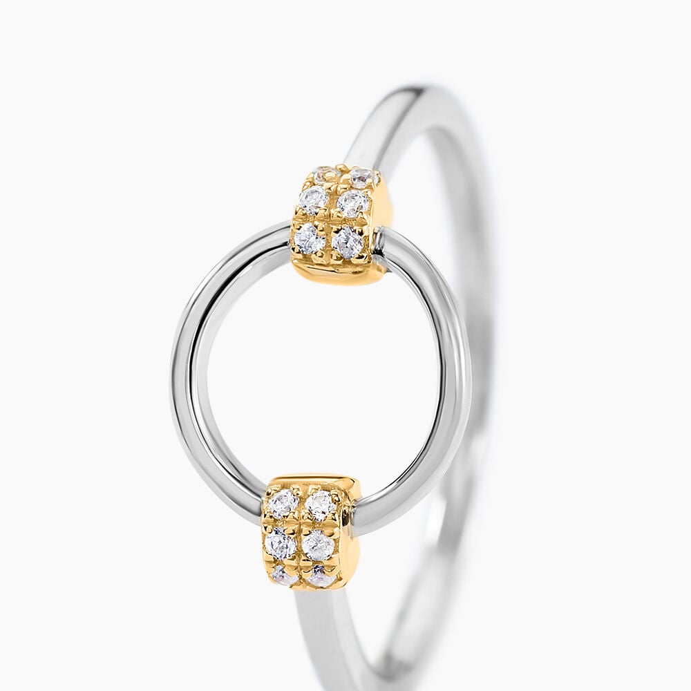 Bague Marcie Or Jaune Argent Blanc Oxyde De Zirconium - Bagues avec pierre Femme | Marc Orian