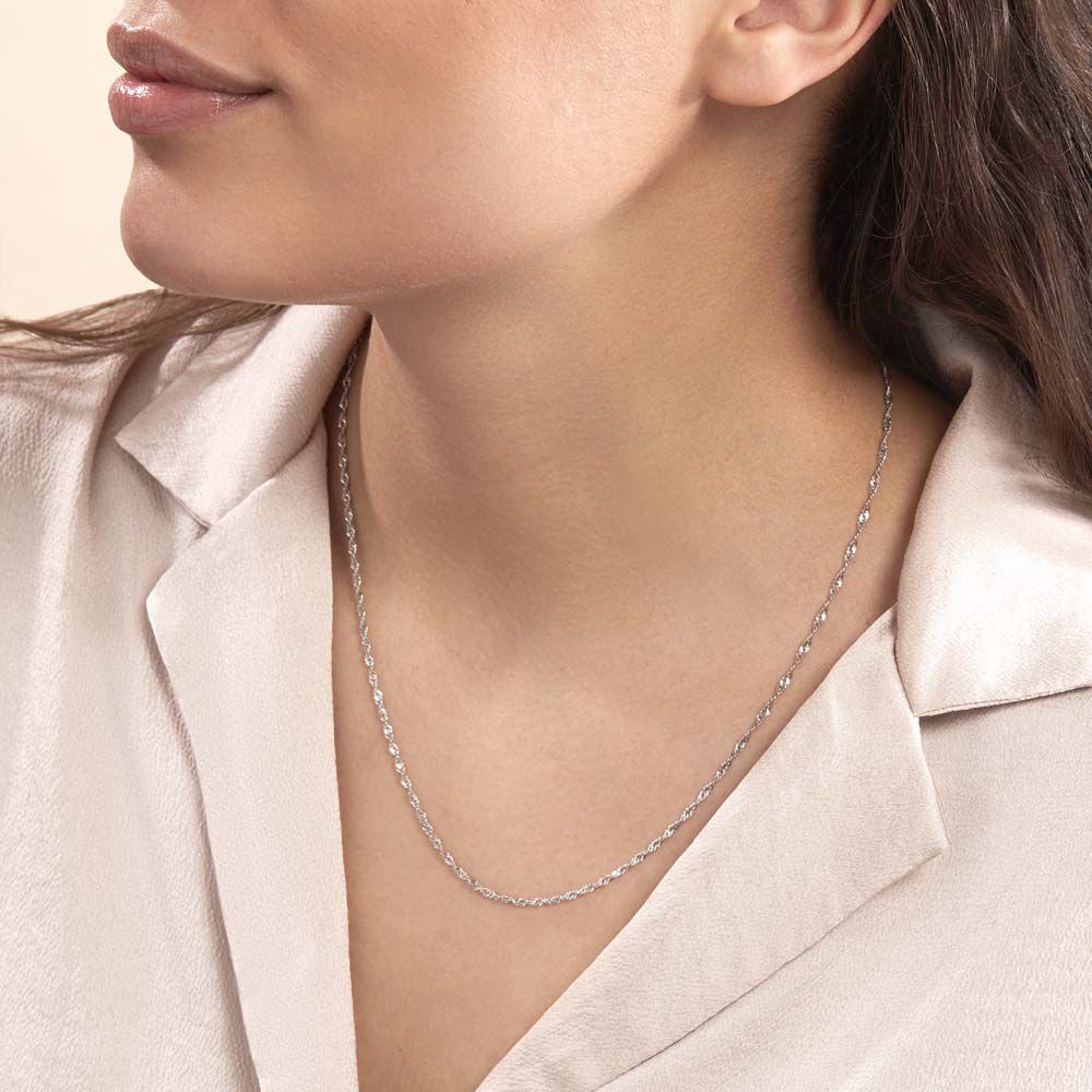 Chaîne Shanone Argent Blanc - Chaines Femme | Marc Orian