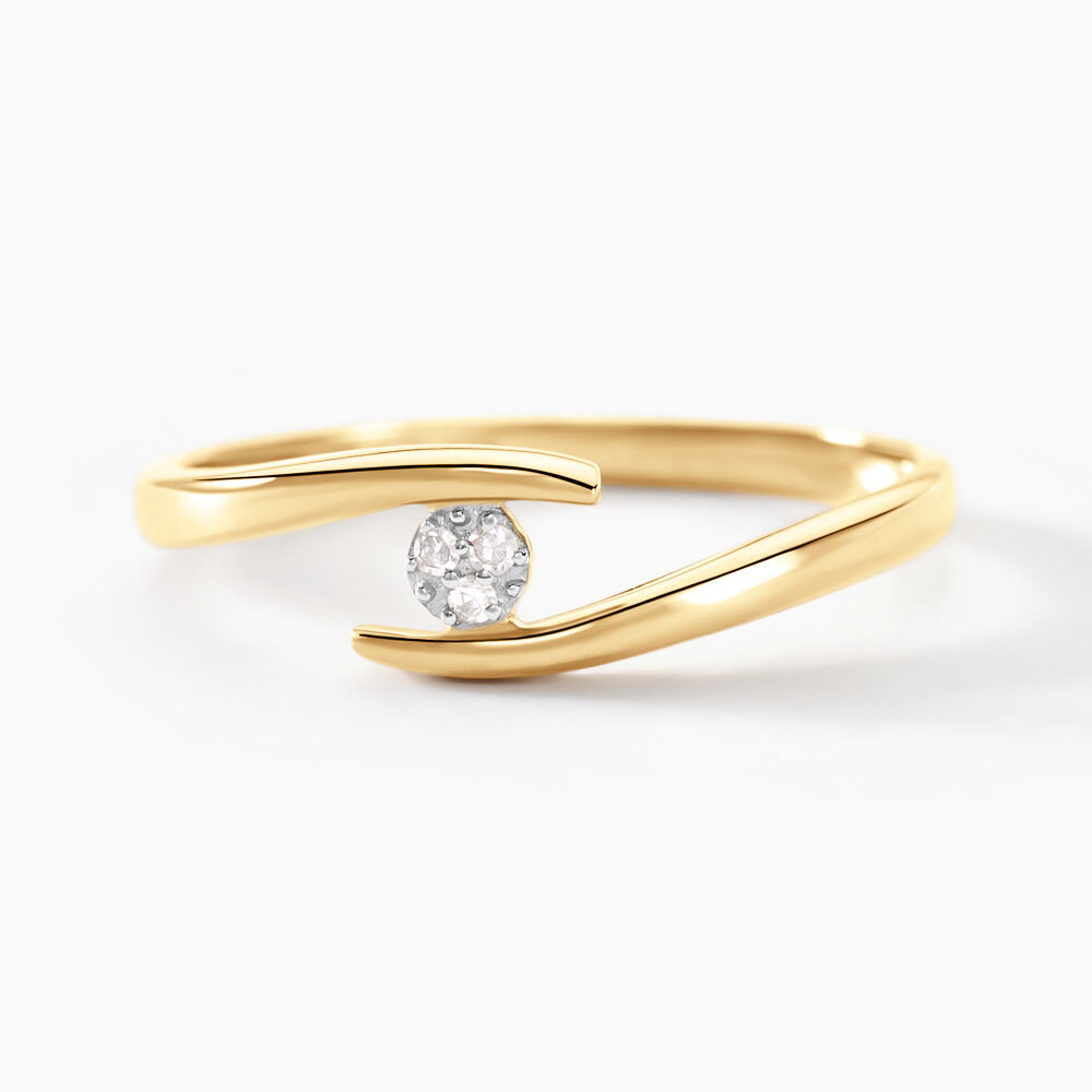 Bague Nolah Or Jaune Diamant - Parures de mariage Femme | Marc Orian