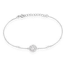Bracelet Eryne Argent Blanc Oxyde De Zirconium - Bracelets chaînes Femme | Marc Orian