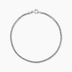 Bracelet Jany Maille Palmier Or Blanc - Bracelets mailles Femme | Marc Orian