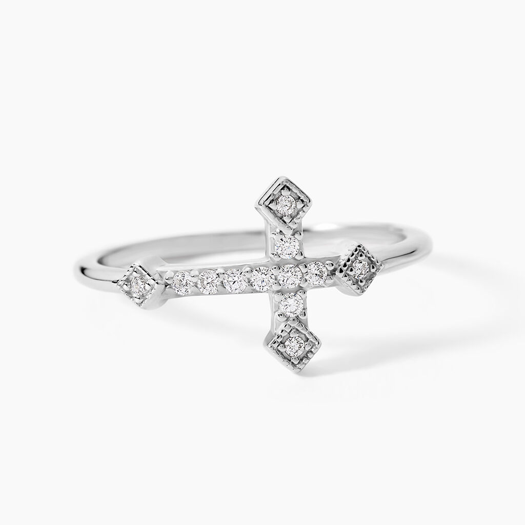 Bague Angel Argent Blanc Oxyde De Zirconium - Bijoux fantaisie Femme | Marc Orian