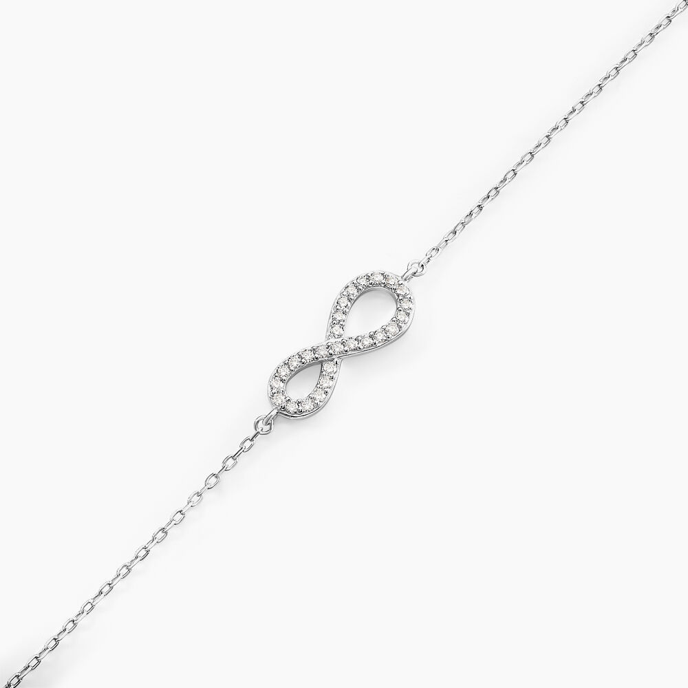 Bracelet Veda Argent Blanc Oxyde De Zirconium - Bracelets chaînes Femme | Marc Orian