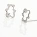 Boucles D'oreilles Puces Baptista Ours Or Blanc Oxydes - Puces Enfant | Marc Orian