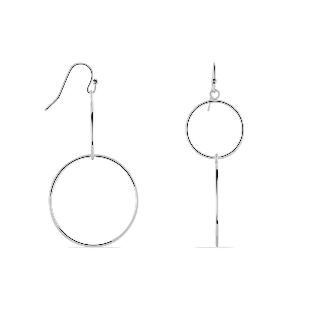 Boucles D'oreilles Pendantes Malva Argent Blanc - Boucles d'oreilles Pendantes Femme | Marc Orian