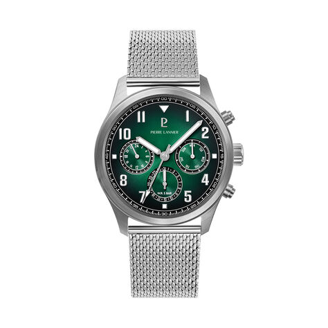 Montre Pierre Lannier Lannier Aviateur Vert - Montres &eacute;tanches Homme | Marc Orian