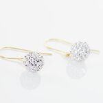 Boucles D'oreilles Pendantes Or Jaune Hepsibah Cristal - Pendantes Femme | Marc Orian