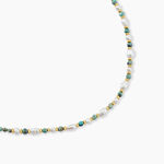 Collier Athena Acier Jaune Turquoise - Colliers avec pierres Femme | Marc Orian